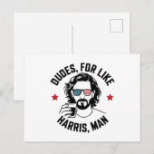Like Harris Man White Dudes For Harris ポストカード (正面/裏面)