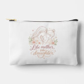 Like Mother Like Daughter - Minimalist Floral Moth アクセサリーポーチ (正面)