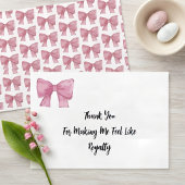 Like Royalty | Pink Bow Card サンキューカード