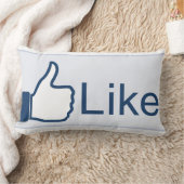 Like - Sikeボタン2面枕 ランバークッション (ブランケット)