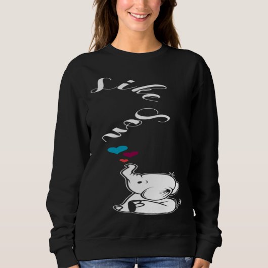 Like son Loving Father スウェットシャツ (正面)