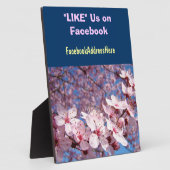 LIKE Us On Facebookプラーク数サイン春 フォトプラーク (側面)