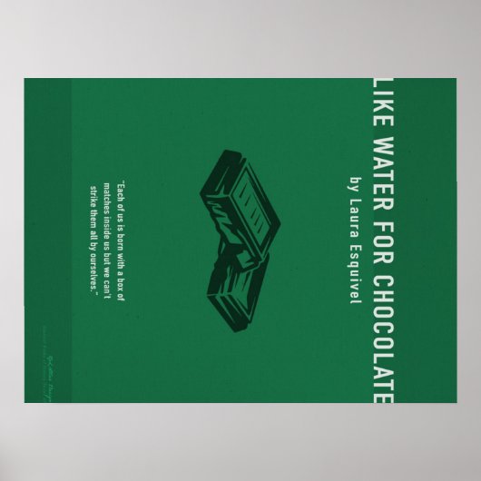 Like Water For Chocolate,Cute Chocolate Lover Gift ポスター (正面)