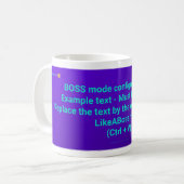 LikeABoss.fun Official Mug - BOSS MODE Edition コーヒーマグカップ (正面左)