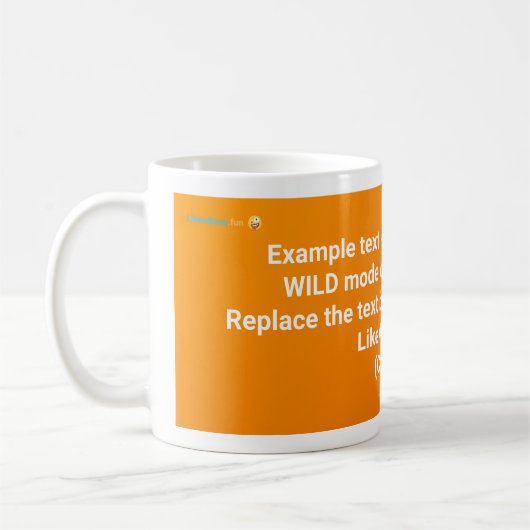 LikeABoss.fun Official Mug - WILD MODE Edition コーヒーマグカップ (左)