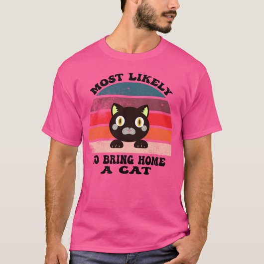 Likelyoで飼い猫に猫好き Tシャツ (正面)