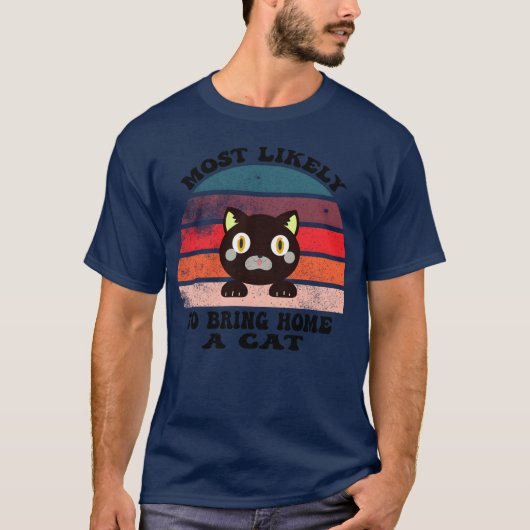 Likelyoで飼い猫に猫好き Tシャツ (正面)