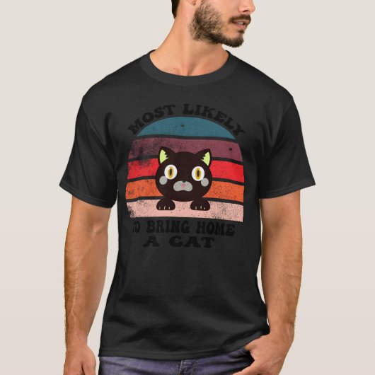 Likelyoで飼い猫に猫好き Tシャツ (正面)