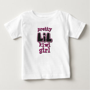 LILかわいらし Kiwi Girl ベビーTシャツ