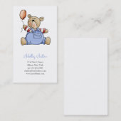 Lilくま · 男の赤ちゃんの気球 名刺 (正面/裏面)