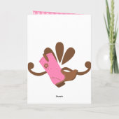 Lilのかわいらしい女性のカーボーイ カード (裏面)