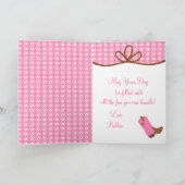 Lilのかわいらしい女性のカーボーイ カード (内部)