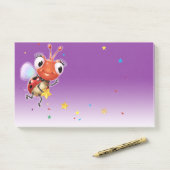 Lilのてんとう虫の紫色は広いポスト・イットのブロック衰退します ポストイット (デスク)