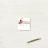 Lilのてんとう虫の虹の正方形のポスト・イットのブロック ポストイット (デスク上)