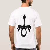 Lilのゴシックの天使(白い) Tシャツ (裏面)