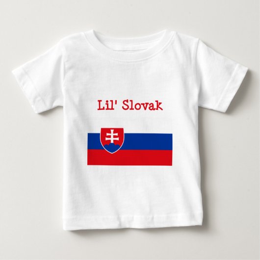 LilのスロバキアのTシャツ ベビーTシャツ (正面)