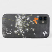 Lilのタンポポ + 黒板のモノグラムのiPhone 5/5S Case-Mate iPhoneケース (裏面(横))