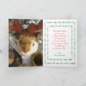 Lilのトナカイのクリスマスカード-それをカスタマイズ シーズンカード (内部)