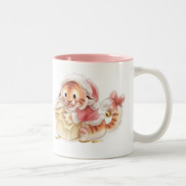 Li'lのトラのクリスマスのマグ ツートーンマグカップ