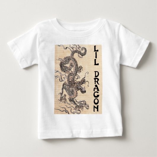 Lilのドラゴン ベビーTシャツ (正面)