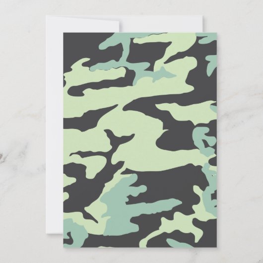 Lilのハンターのための狩りの誕生日の招待状 招待状 (裏面)