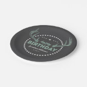 Lilのハンターのプレートのための狩りの誕生日の郵便料金 ペーパープレート (アングル)