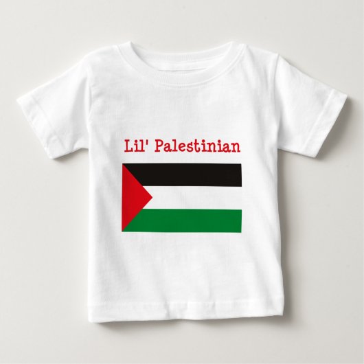 Lilのパレスチナ人のTシャツ ベビーTシャツ (正面)