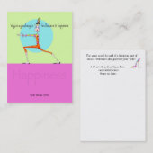 Lilのヨガの虚栄心のノートかしおり! 名刺 (正面/裏面)