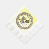 Lilの女性のカーボーイBaby Shower 縁ありランチョンナプキン (角)