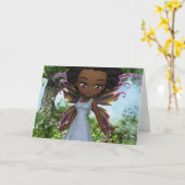 Lilの妖精のプリンセスカード カード (黄色い花)