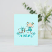 Lilの姉妹の棒の姿の女の子 ポストカード (スタンド正面)