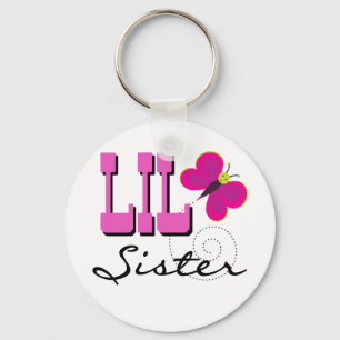 Lilの姉妹の蝶Tシャツおよびギフト キーホルダー