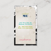 Lilの小鳥のグラフィック・デザインの名刺 名刺 (裏面)