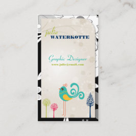 Lilの小鳥のグラフィック・デザインの名刺 名刺