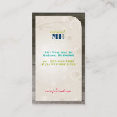 Lilの小鳥のグラフィック・デザインの名刺 名刺 (裏面)