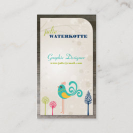 Lilの小鳥のグラフィック・デザインの名刺 名刺