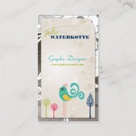 Lilの小鳥のグラフィック・デザインの名刺 名刺