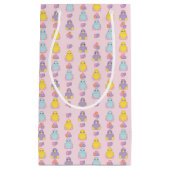 Lilの春のひよこパターン スモールペーパーバッグ (正面)