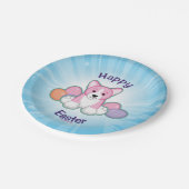 Lilの春のコーギーパターン ペーパープレート (アングル)