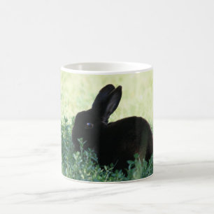 Lilの黒いバニー コーヒーマグカップ