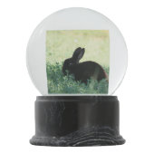 Lilの黒いバニー スノーグローブ (裏面)