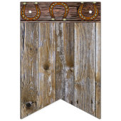 Lil'カウボーイとテディベア1st誕生日パーティー バンティングフラッグ (第1の旗)