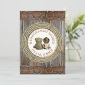 Lil'カウボーイカントリーとウェスタンベビーシャワー 招待状 (スタンド正面)