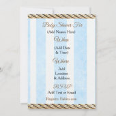 Lil'カウボーイカントリーとウェスタンベビーシャワー 招待状 (裏面)