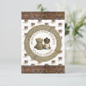 Lil'カウボーイカントリーとウェスタンベビーシャワー 招待状 (スタンド正面)