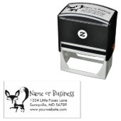 Lilキツネカスタムアドレス自己インク入力スタンプ セルフインキングスタンプ (インサイチュ)