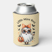 Lil'ブー恋しく思オ – オレンジの水玉模様ボウ、サングラス 缶クーラー (缶裏面)