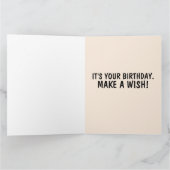 LIL汚気のあるそぶりをしたい唇の夫の誕生日ビッグカード カード (内部)