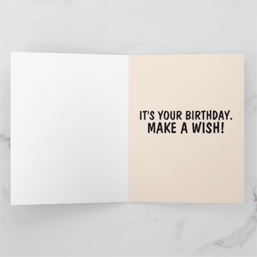 LIL汚気のあるそぶりをしたい唇の夫の誕生日ビッグカード カード (内部)