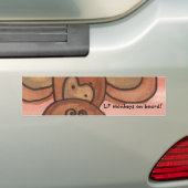 Lil猿船上に! バンパーステッカー (車上)